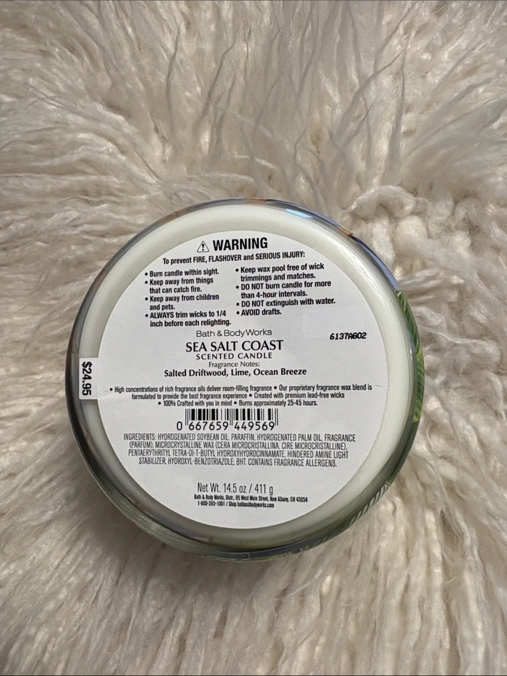 NWT! Bath and Body Works 3 wick candle